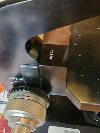 Vintage Black Nikon S Series Microscope With 4 Objectives,  Accessories And Case 3
