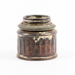 Vintage Justrite Carbide Chamber Container For Coal Mining Lamp
