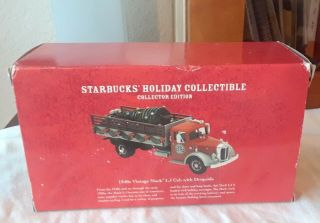 Starbucks 2003 Holiday 1940 ' s Vintage Mack LJ Truck - Corgi 1/50th Scale MIB 2