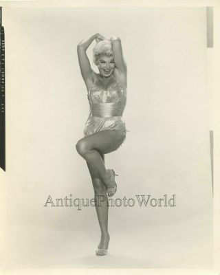 Sexy Dancing Actress Barbara Nichols Vintage Pin Up Star Art Photo