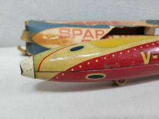 Vintage Masudaya Sparkling Rocket V - 1 Japan 1950 Space Toy 2