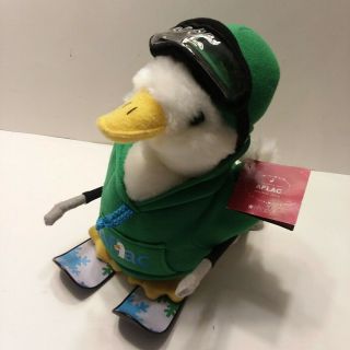 Aflac Plush,  Collectible Holiday Ski Duck,  10 Inch,  With Tags