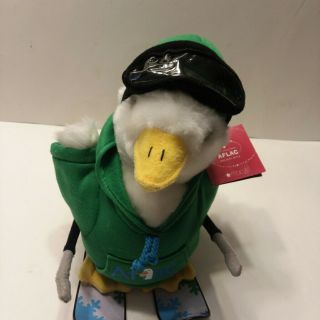 Aflac Plush,  Collectible Holiday Ski Duck,  10 inch,  with tags 2
