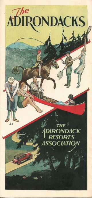 The Adirondaks,  The Adirondak Resorts Association,  Brochure