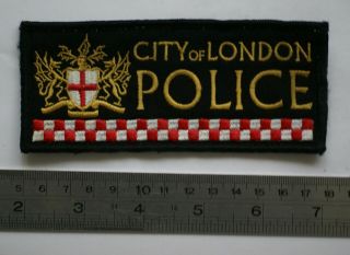 Obsolete City Of London Police Patch With Woven Letters From The 1990 