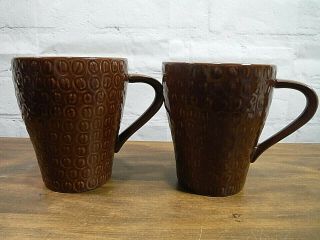 2 Coffee Beans Embossed Coffee Cup Mug By Starbucks 2008 Design House Stockholm