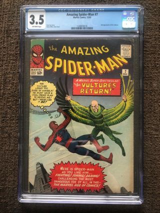 Spider - Man 7 (1963) Cgc 3.  5 2nd App Of The Vulture