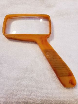 Antique Bausch & Lomb Magnifying Glass - Bakelite Yellow/orange