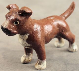 American Pit Bull Staffordshire Terrier Cast Iron Miniature Statue Paperweight