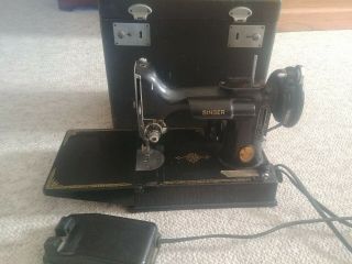 Vintage Centennial Singer Featherweight 221 - 1 Sewing Machine 1948 w/Case 2