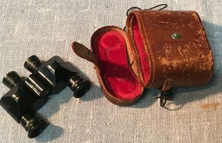 Antique Opera Glasses With Leather Case - Mirakel 07734 7x65 Germany