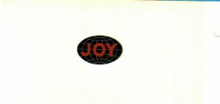 Rare Australia Joy Smaller Black Globe Coal Mining Sticker 1044