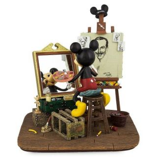 Disney Mickey Mouse Self - Portrait Figurine,  Disneyland Paris N:2015