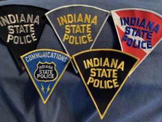 (5) Indiana State Police Patches