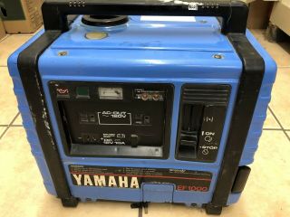 Vintage Yamaha Ef1000 Ef 1000 Watt 2.  2 Hp Generator