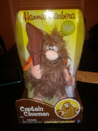 Captain Caveman Talking 12 Inch Plush Doll Toy By Jazwares Hanna - Barbera