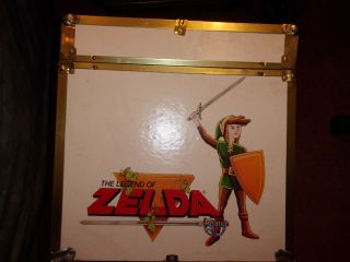 Vintage Nintendo Mario Bros Zelda Wooden STORAGE CHEST Box 3