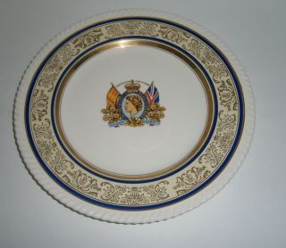Official Design Johnson Bros.  Old English Queen Elizabeth Ii Coronation Plate