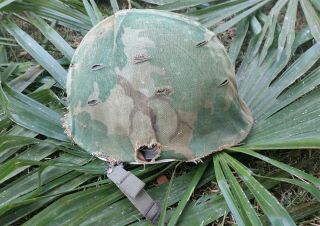 Usmc Vietnam Combat Helmet Mitchell Camo Cover And High Pressure Liner