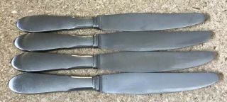 Set Of 4 Georg Jensen Mitra Pattern Stainless Steel Denmark 9” Knife
