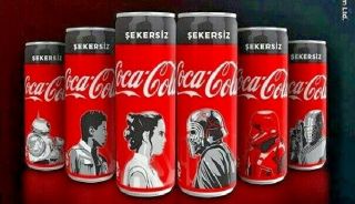 Coca Cola Turkey Turkish Star Wars The Rise Of Skywalker Empty Cans Set