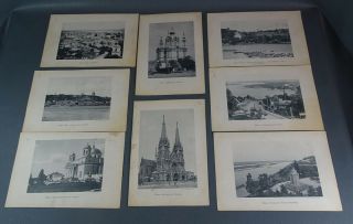 1900 ' s Imperial Russian Kiev City Views 27 B&W Print Plate Photo Album Kulzhenko 3