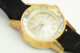 Authentic Omega Vintage Watch White Sapphire Gold Women 