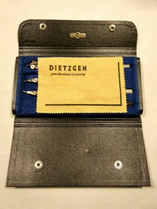 Vintage Dietzgen Special Drafting/compass Set Made In Germany