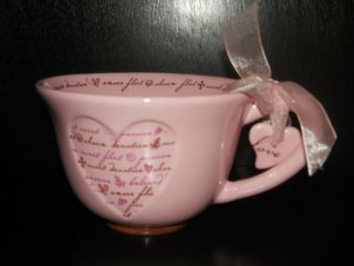 Starbucks 2006 Valentine Heart Coffee Mug Sweet Passion Love Amore Flirt Pink