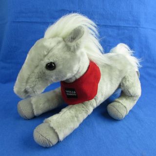 Wells Fargo Legendary Pony Shamrock 13 " Spotted Grey Plush Stuffed Horse 2013