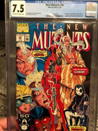 The Mutants 98 (feb 1991,  Marvel),  Cgc 7.  5