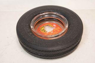 Vintage THE GENERAL TIRE CO.  Rubber & Glass ASHTRAY OHIO 3