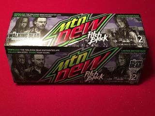 The Walking Dead Limited Edition Mountain Dew Pitch Black Empty Box Case