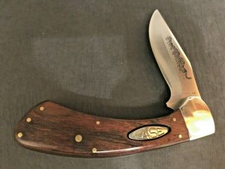 Vintage 1981 Case XX Sidewinder 9 Dot Pocket Knife w Leather Sheath and Box 3