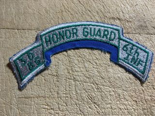 Cold War/vietnam? Us Army Scroll Patch - Honor Guard 6th Inf 3dbg Beauty