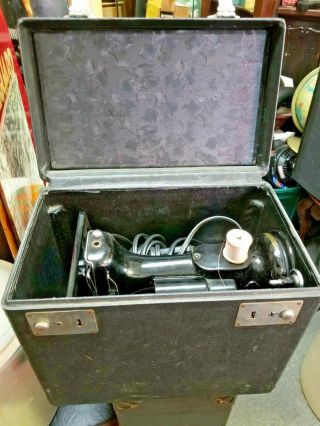Vintage Centennial Singer Featherweight 221 - 1 Sewing Machine 1950 W/case