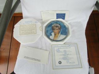 A Tribute To Princess Diana Plate From The Franklin 1961 - 1997 All Papers