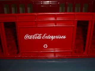 Vintage Coca Cola Coke Crate Carrier Red Plastic Carrier 2