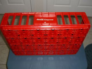 Vintage Coca Cola Coke Crate Carrier Red Plastic Carrier 3