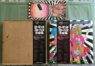Rolling Stones Japan 5 Lp Box Set Obi Poster Mailing Box A Golden History 1971