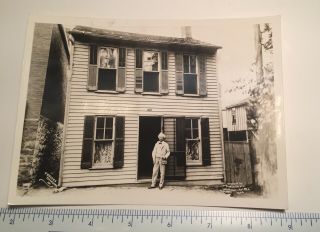 Vintage Mark Twain Photo Taken At Boyhood Home Last Visit In 1902 5 X 7