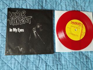Minor Threat - In My Eyes - First Pressing Red Gary Cousin Nofx
