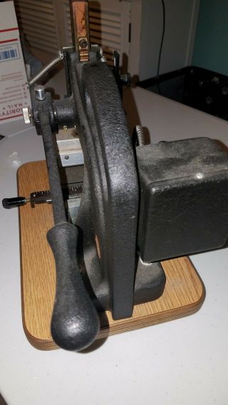 Kingsley Hot Foil Stamping Machine Vintage M - 75 Model 2 Lines of Text 3