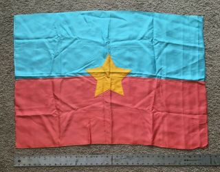 Vietnam Silk Viet Cong Flag With Provenance