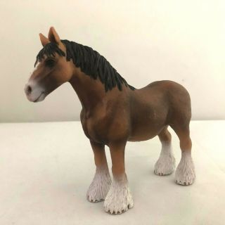 2009 Schleich Germany Male Horse Figure Am Limes 69 Brown
