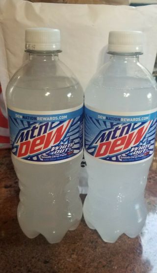 Rare 6x Mountain Dew White Out 20oz Bottles 2019 Very Limited Almost Gone