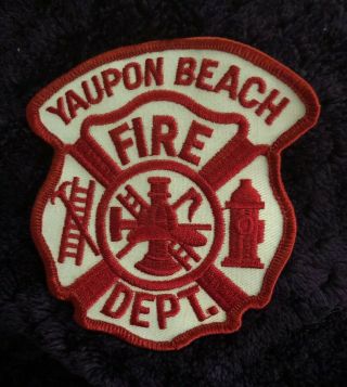 Yaupon Beach Fire Department Patch Oak Island Nc 3 - 1/2x3 - 3/4”