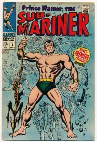 Marvel Sub - Mariner Premiere Issue 1 Comic Book Fine,  6.  5 May 1968
