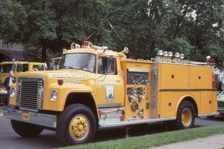 Piermont Ny 1974 International Continental Pumper - Fire Apparatus Slide