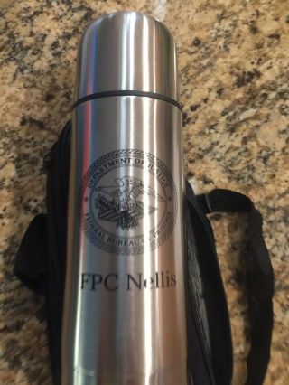 Federal Bureau Of Prisons Prison Camp Nellis Stainless Steel Bullet Line Thermos